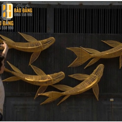 ĐÈN LỒNG MÂY TRE CÁ CHÉP 01