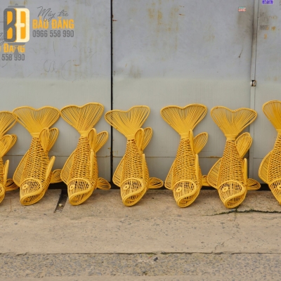 ĐÈN LỒNG MÂY TRE CÁ CHÉP 02