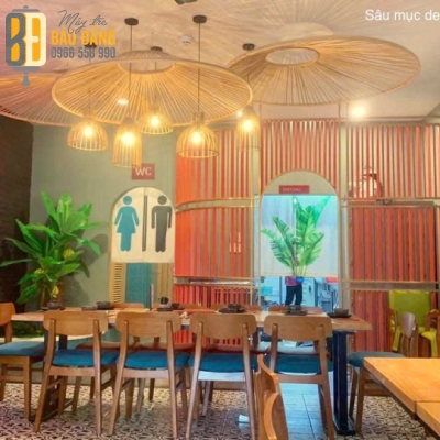 ĐÈN LỒNG MÂY TRE ĐĨA BAY