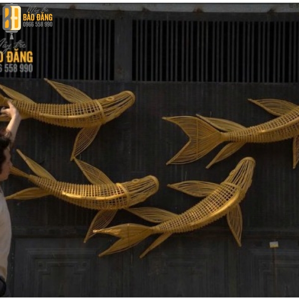 ĐÈN LỒNG MÂY TRE CÁ CHÉP 01