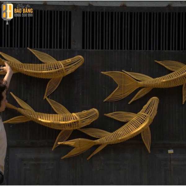 ĐÈN LỒNG MÂY TRE CÁ CHÉP 01