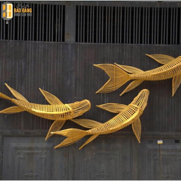 ĐÈN LỒNG MÂY TRE CÁ CHÉP 01