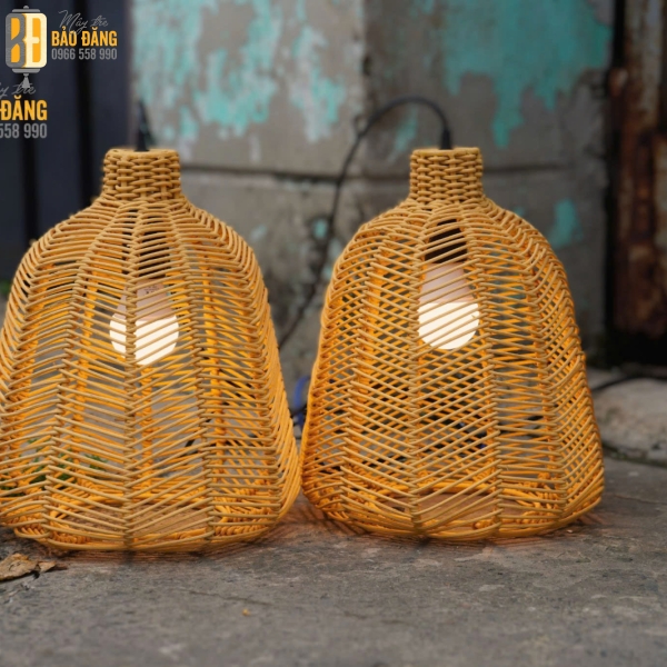 ĐÈN LỒNG MÂY TRE GIỎ CUA