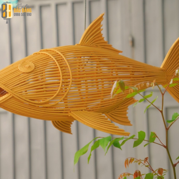 ĐÈN LỒNG MÂY TRE CÁ NGỪ