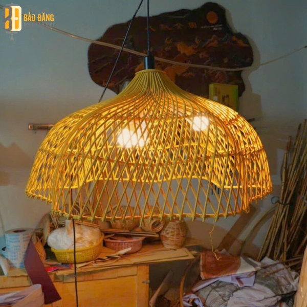 ĐÈN LỒNG MÂY TRE BÍ NGÔ
