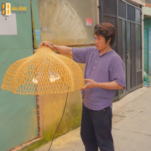 ĐÈN LỒNG MÂY TRE BÍ NGÔ