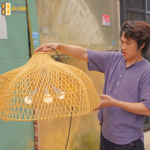 ĐÈN LỒNG MÂY TRE BÍ NGÔ