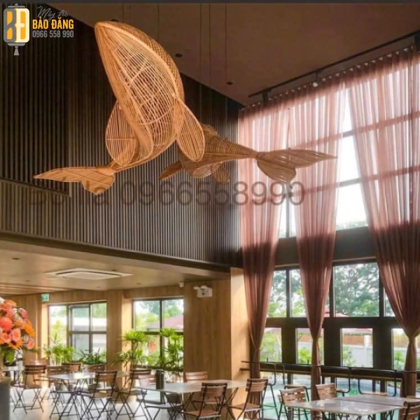 ĐÈN LỒNG MÂY TRE CÁ VOI 1