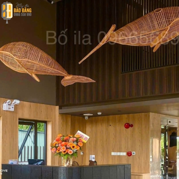 ĐÈN LỒNG MÂY TRE CÁ VOI 1