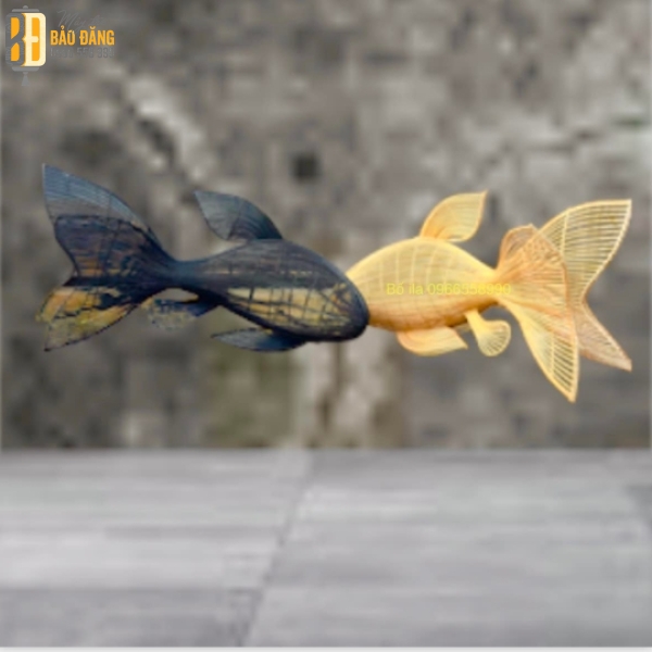 ĐÈN LỒNG MÂY TRE CÁ BỐN ĐUÔI