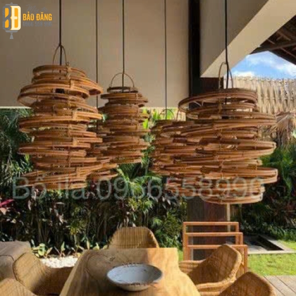 ĐÈN LỒNG MÂY TRE LỐC XOÁY