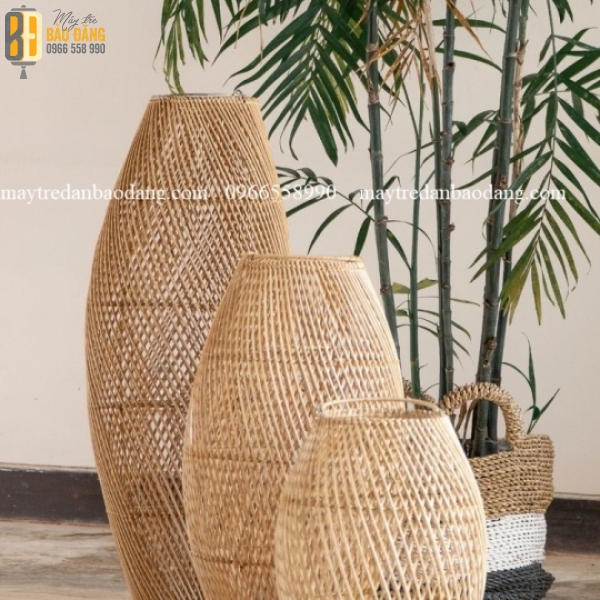 ĐÈN CHỤP MÂY TRE 01