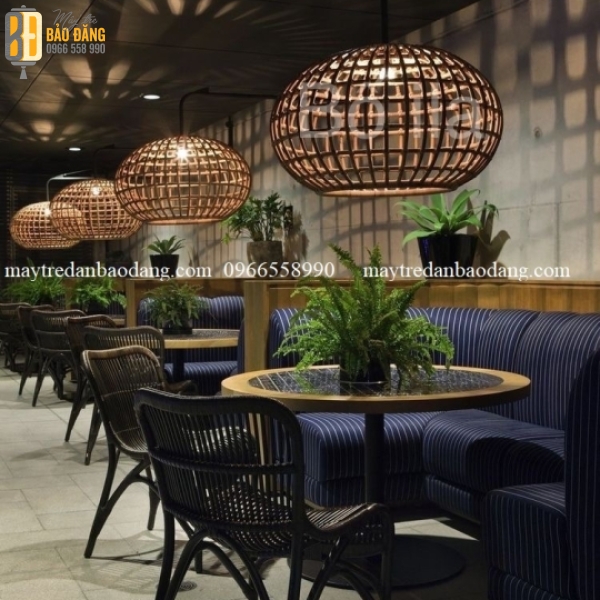 ĐÈN LỒNG MÂY TRE QUẢ CẦU