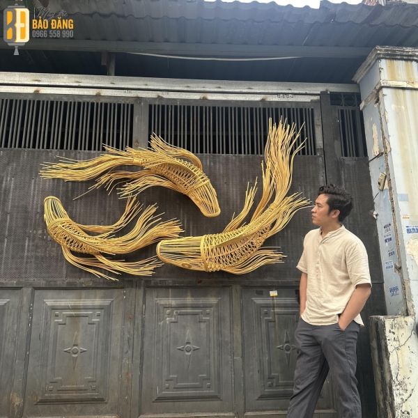 ĐÈN LỒNG CÁ CHÉP TUA RUA (SẮC ĐỎ)