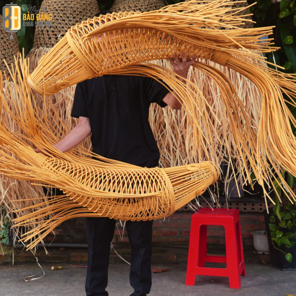 ĐÈN LỒNG CÁ CHÉP TUA RUA (SẮC ĐỎ)