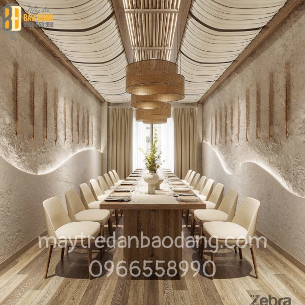 DẢI LỤA MÂY DECOR THẢ TRẦN