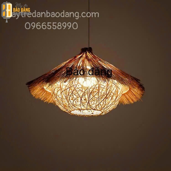 ĐÈN LỒNG MÂY TRE TỔ CHIM