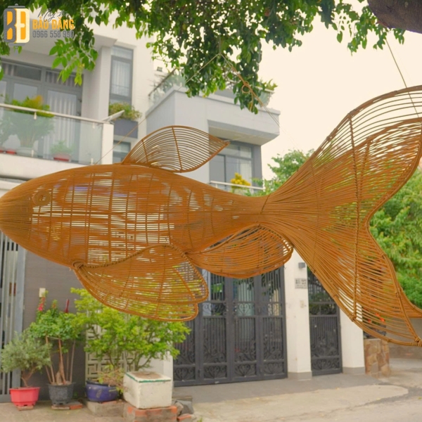 ĐÈN LÔNG MÂY TRE CÁ BỐN ĐUÔI