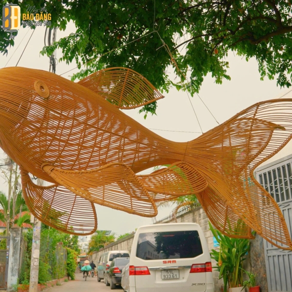 ĐÈN LÔNG MÂY TRE CÁ BỐN ĐUÔI